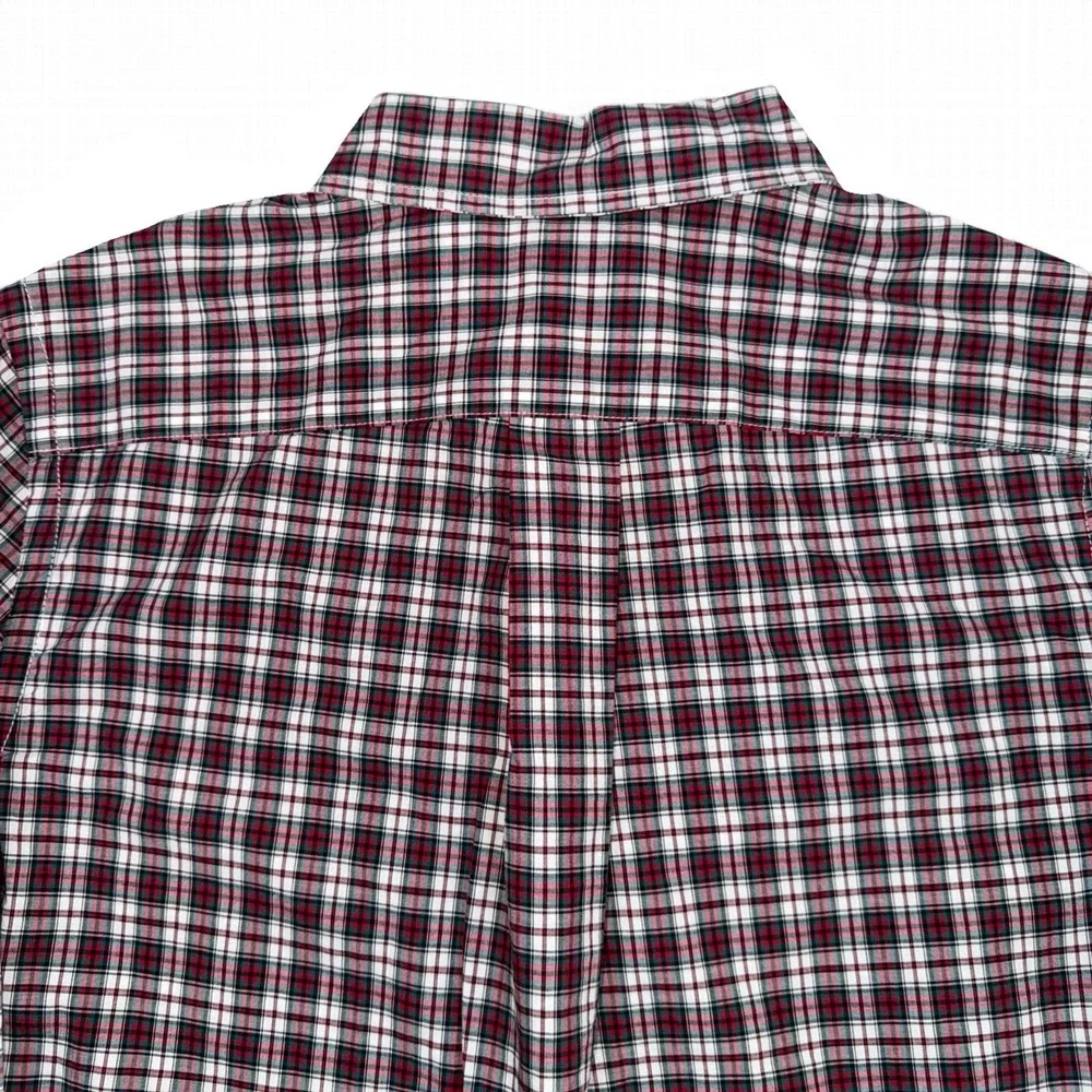 Lot Of 2 Ralph Lauren Boys‎ Large 14-16 Button-Down Plaid Red Blue Shirts Pony